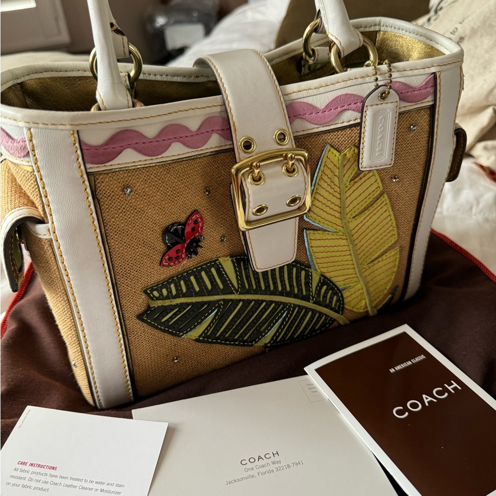 Vintage Coach ladybug handbag